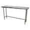 Bk Resources Stainless Steel Work Table With Open Base, Plastic Feet, 60"Wx18"D SVTOB-1860 - alternate 3